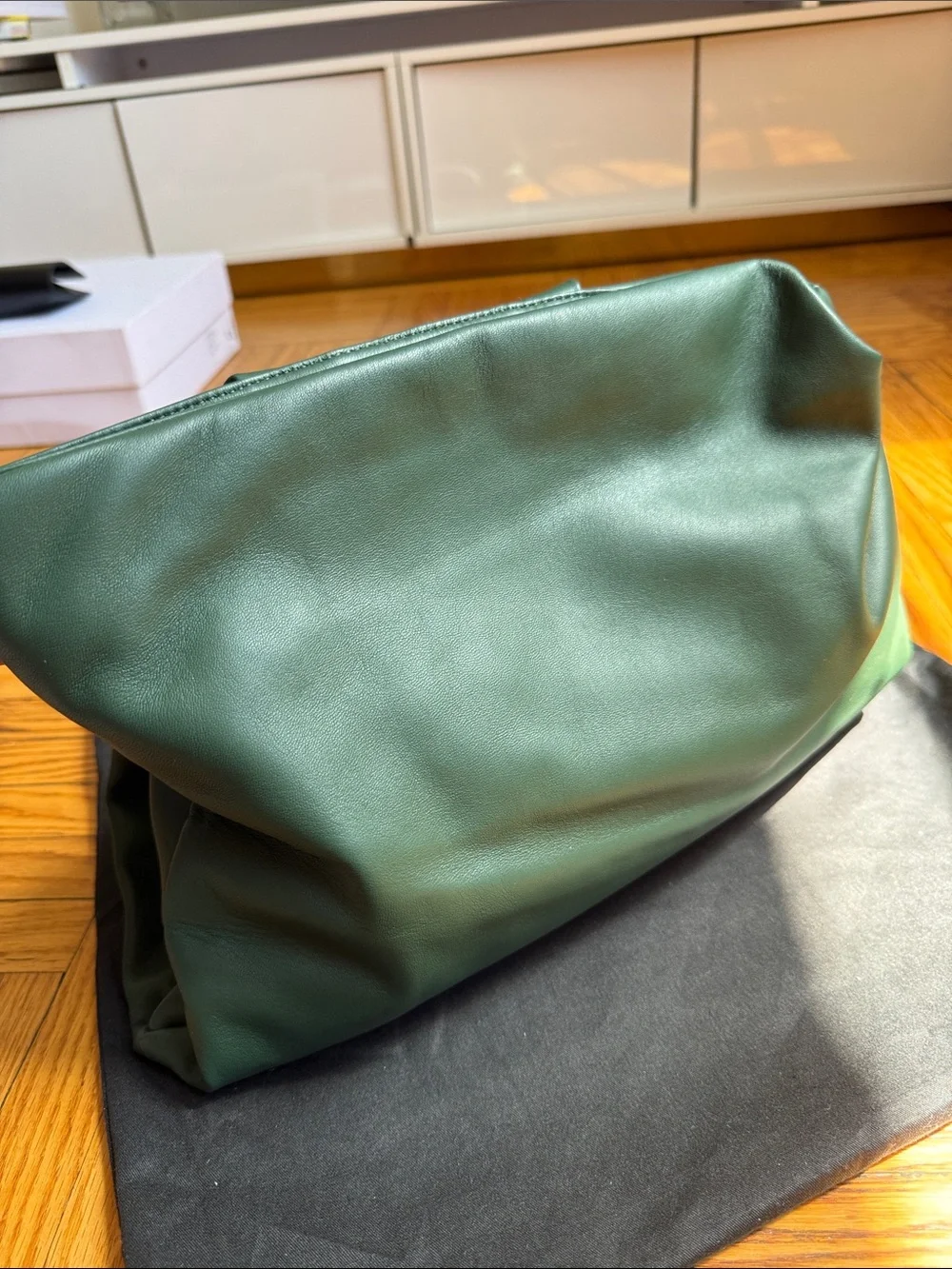 AMBUSH® Dark Green Leather Clutch